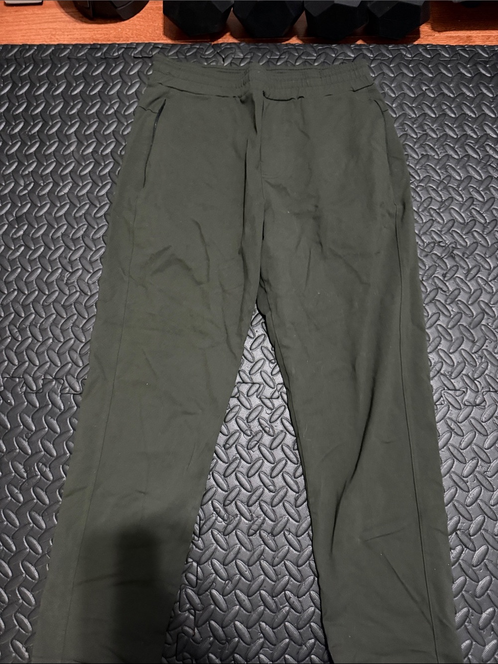 Men's Olive Green Drawstring Joggers